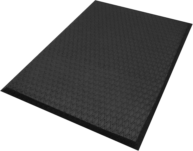 Hudson Exchange (3'x3') MaxCush Anti-Fatigue Comfort Industrial Ergonomic Mat