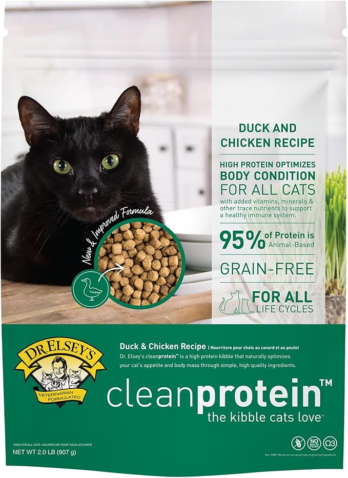 Dr. Elsey's cleanprotein Duck Cat Kibble 2lb.