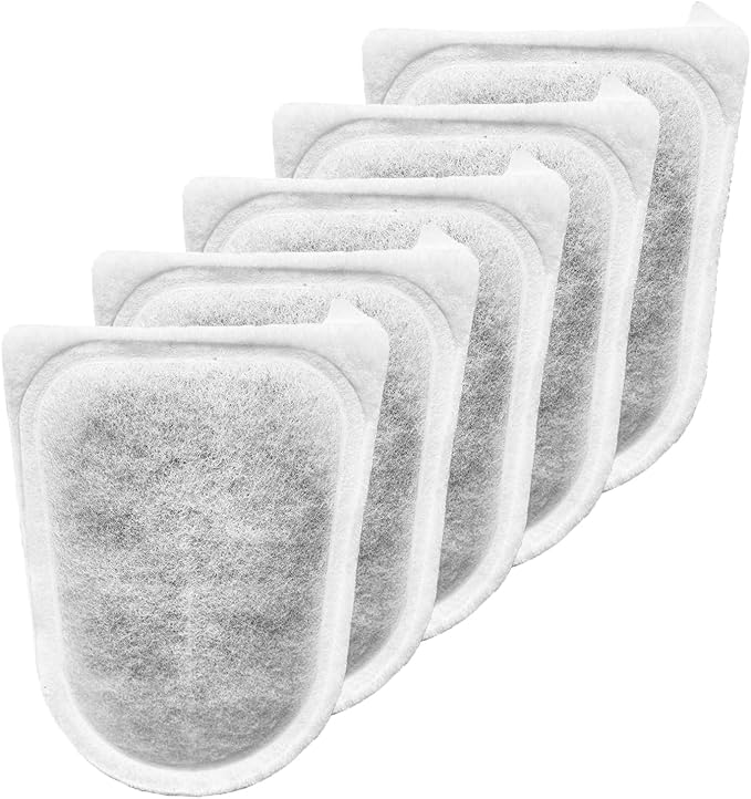 5 Pack Large Replace Filter Cartridge for Whisper EX Filter, Fish Tank Carbon Filter Cartridges for Aquarium, Compatible with Whisper EX30/EX45/EX70 Filters