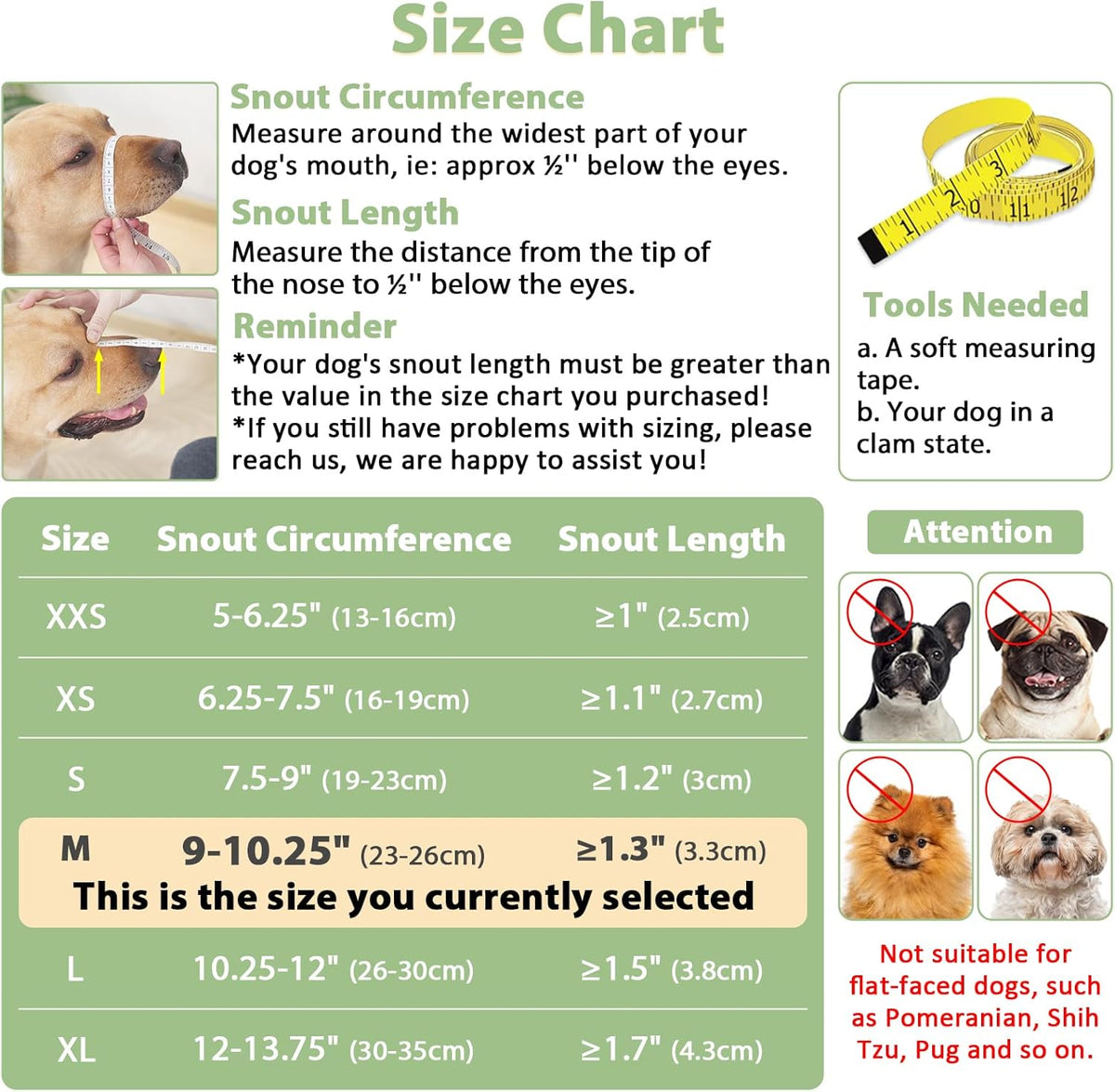 Mayerzon Dog Muzzle with Hook and Loop for Large Medium Small Dogs, Patented Soft Mesh Beagle Labrador Puppy Muzzles for Biting Chewing Grooming, Breathable, Adjustable, Allows Panting Drinking