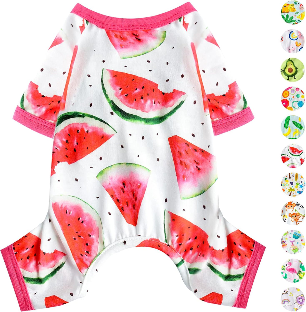 Dog Pajamas PSJ Dog Clothes for Medium Dogs Girl Summer Girl French Bulldog,Dachshund,Shih Tzu, Pug,Schnauzer - Pet Puppy Cat Apparel Dog Outfits Pjs Onesies, XXL