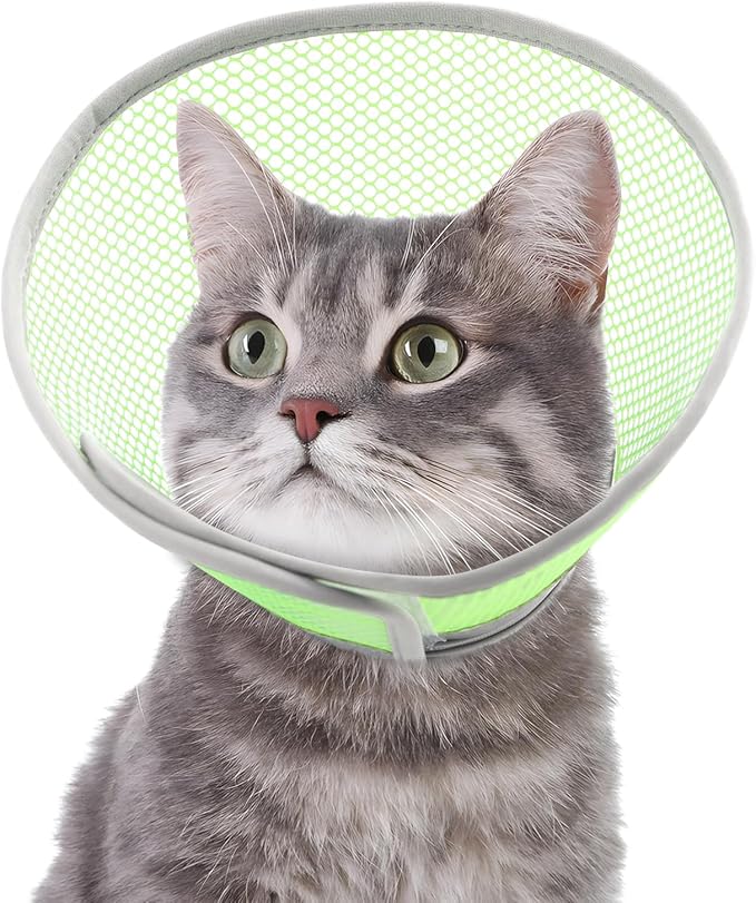 Cat Cone Collar Soft to Stop Licking After Surgery, Waterproof Lightweight Recovery Collar for Cats and Small Dogs, Elizabeth Plastic Cone Alternative, Neck Pillow to Prevent Scratches