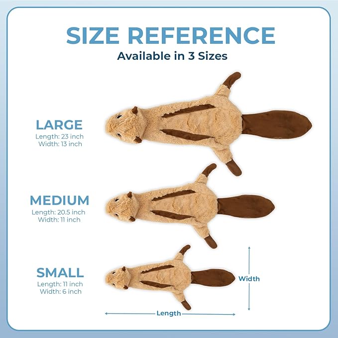 Best Pet Supplies Squeaky Dog Toys with Soft Durable Fabric for Small, Medium and Large Pets Interactive Toy for Indoor Play, Supports Active Biting and Play - Monkey, Squirrel, Medium