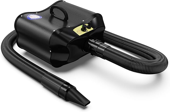 Flying Pig Double Motor High Performance Dog Pet Grooming Dryer (Black)