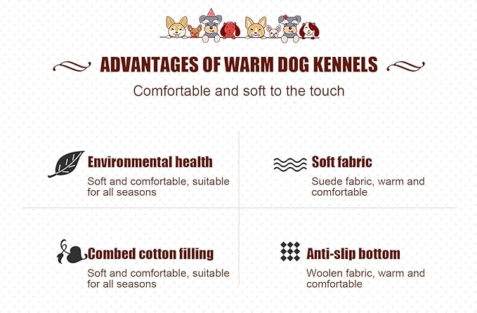 Suede Sofa Dog Bed, Multiple Sizes Orthopedic Memory Foam Mattress, Durable and Calming, Washable Dog Bed with Anti-Slip Bottom M Orange