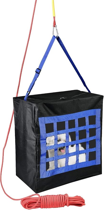 Emergency Pet Evacuation Bag Small up to 50 Pound - Fire Safety Survival Device for Pets - Pet Rescue Go-Bag - Pet Carrier - Fire Emergency Tool for Dogs & Cats - Home Fire Safety Device