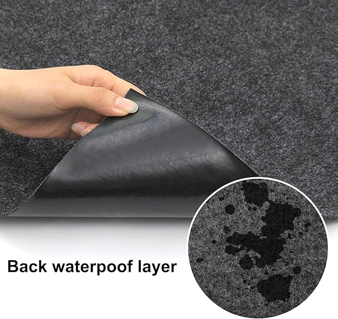 Large Bird Cage Mat, Under Pet Cage Mat for Bird Cages, Reptile Aquariums, Dog Kennels, Absorbent/Waterproof Felt Mat with Non-Slip Backing for Hard Floors and Surfaces (36x48 Inch)