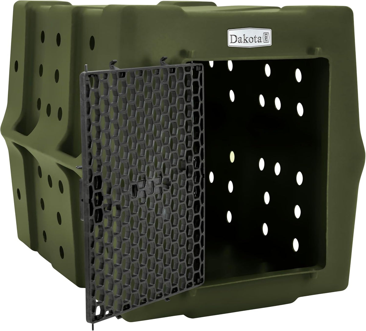 Dakota 283 Crate - Canine Rough and Tough Economy Kennel (Olive, Large)