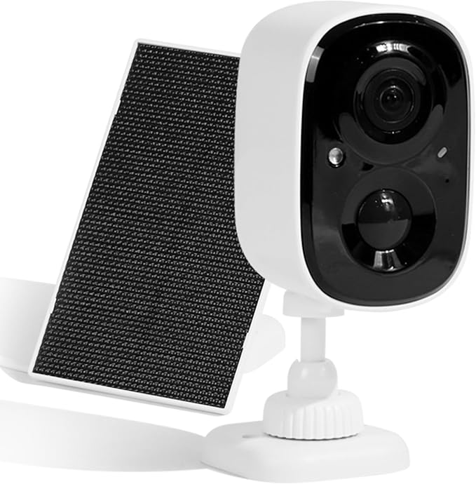 rolimate Wireless Solar Smart Pet Camera for Outdoor cat House, IP65 Weatherproof, Motion Detection, 2-Way Audio, Night Vision, SD Local & Cloud Storage, Compatible with Alexa (1)