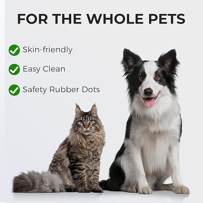 Self Cleaning Slicker Cat Brush - Skin Friendly Shedding Grooming Tool for Dogs & Cats, Pet Supplies Accessories, Deshedding Comb for Short Long Haired Kittens, Massage Function to Removes Loose Fur