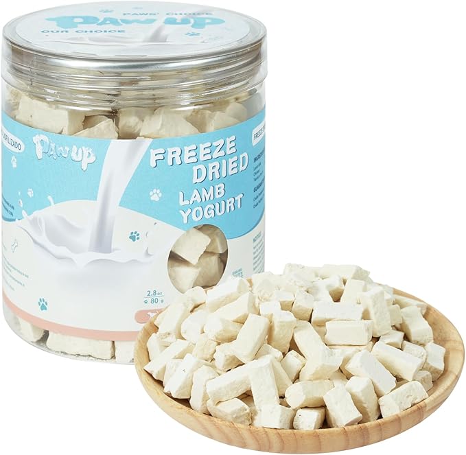 Freeze Dried Sheep Milk Yogurt Flavor, Gentle Sheep Milk Dog Treats for Sensitive Stomachs Puppies, 2.8 oz