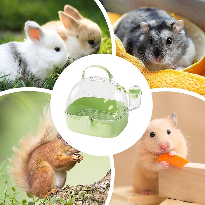 Bird Carrier Cage - PVC Small Animal Carrier with Water Bottle - Pet Bird Carrying Supplies Spacious Design for Sparrow Macaws Conures Chinchillas Budgies Cockatiels Parakeet Hedgehog