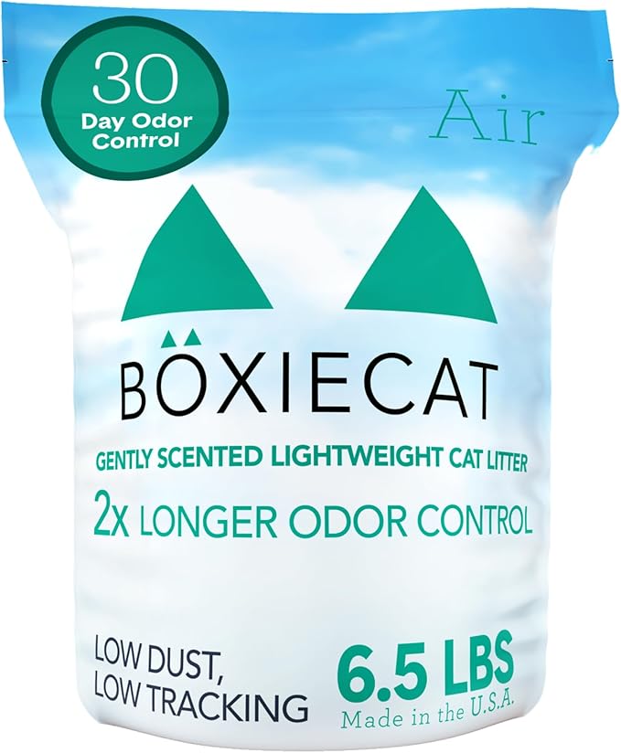Boxie Gently Scented Cat Litter, Lightweight 30-Day Odor Control, Clumping, 6.5lb