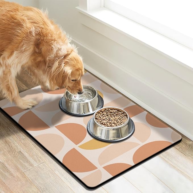 Dog Food Mats for Floors Absorbent, Pet Cat Food Mat - Non Slip Dog Bowl Mats for Food and Water Pet Supplies