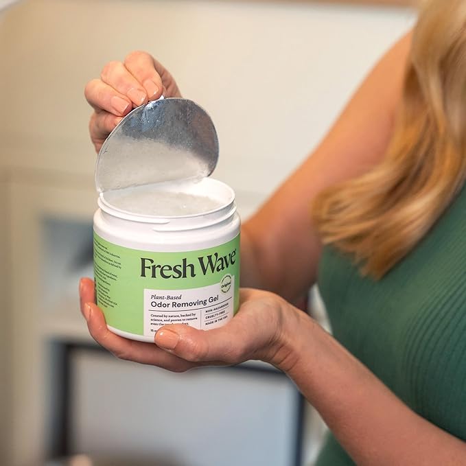 Fresh Wave Odor Removing Gel, 15 oz. & 7 oz. - Odor Absorbers for Home, Safer Odor Relief, Natural Plant-Based Odor Eliminator, Every 15 oz. lasts 30-60 Days, For Cooking, Trash & Pets