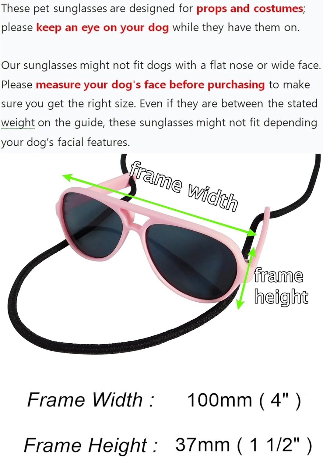 G029 Dog Cat Pet Aviator Sunglasses Glasses for Small Breeds up to 15lbs (Pink-Pink Mirror)
