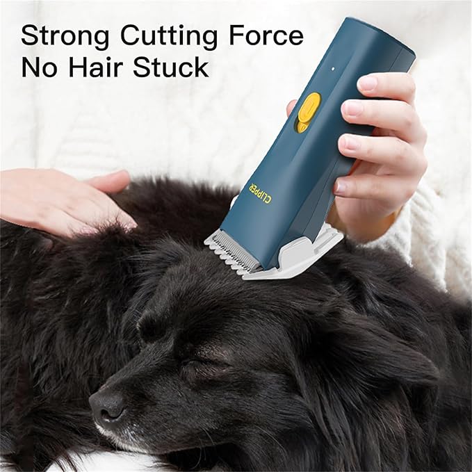 Prowerful Home Professional Dog Grooming Kit Clipper Low Noise USB Rechargeable Gifts for Dog Cat Green,TS006