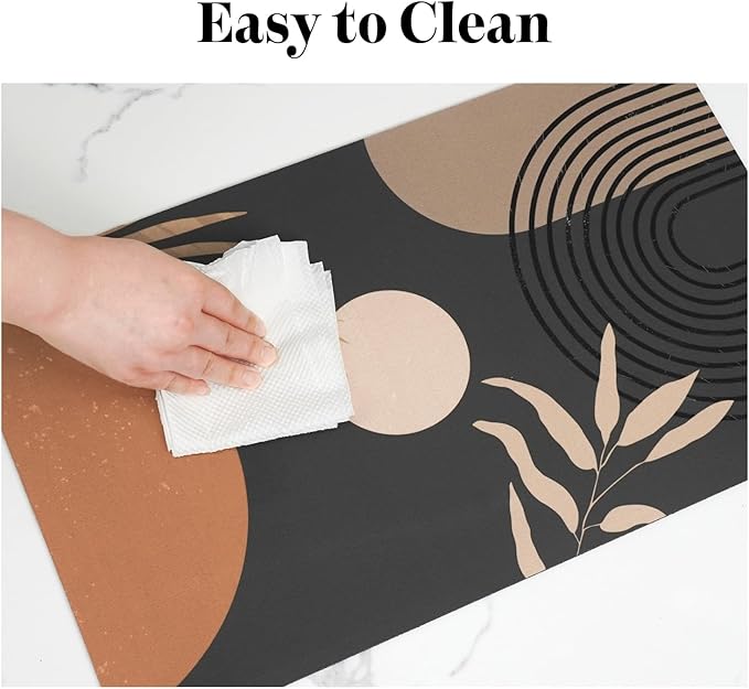 Dog Food Mats for Floors, Absorbent Dog Bowl Mat for Food and Water Dispenser Mat, Quick Dry Cat Food Mat Pet Supplies