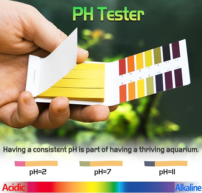6 in 1 Aquascaping Tool Kit with PH Tester, Black Steel Aquatic Landscaping Equipment Perfect to Create A Stunning Underwater Scape for Fish Tank