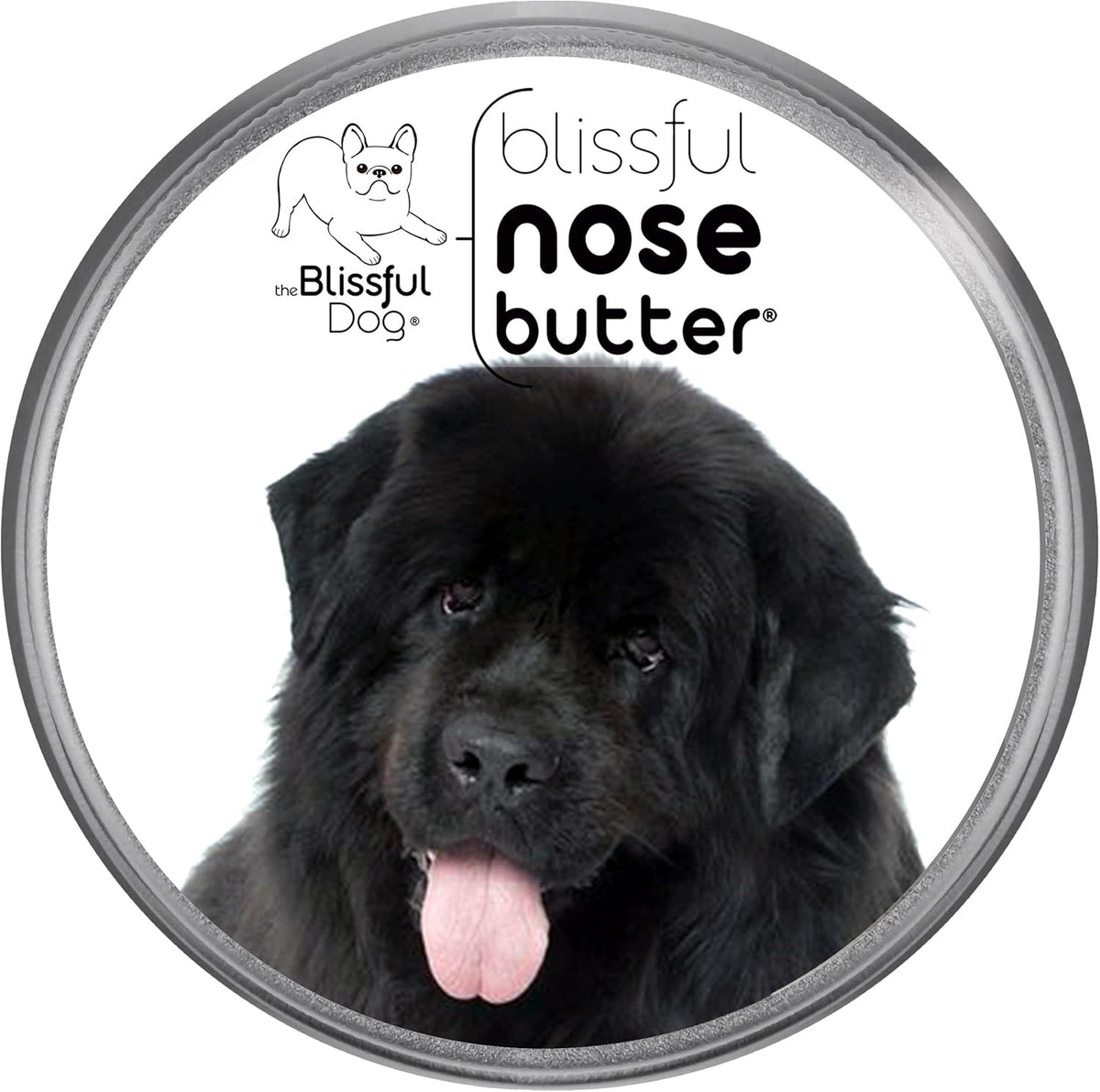 The Blissful Dog Newfoundland Nose Butter for Dry, Cracked Skin, Lick-Safe Dog Nose Balm with Moisturizing Shea Butter, Almond, Olive, and Essential Oils, Pet Supplies, Uncented, 1 oz.