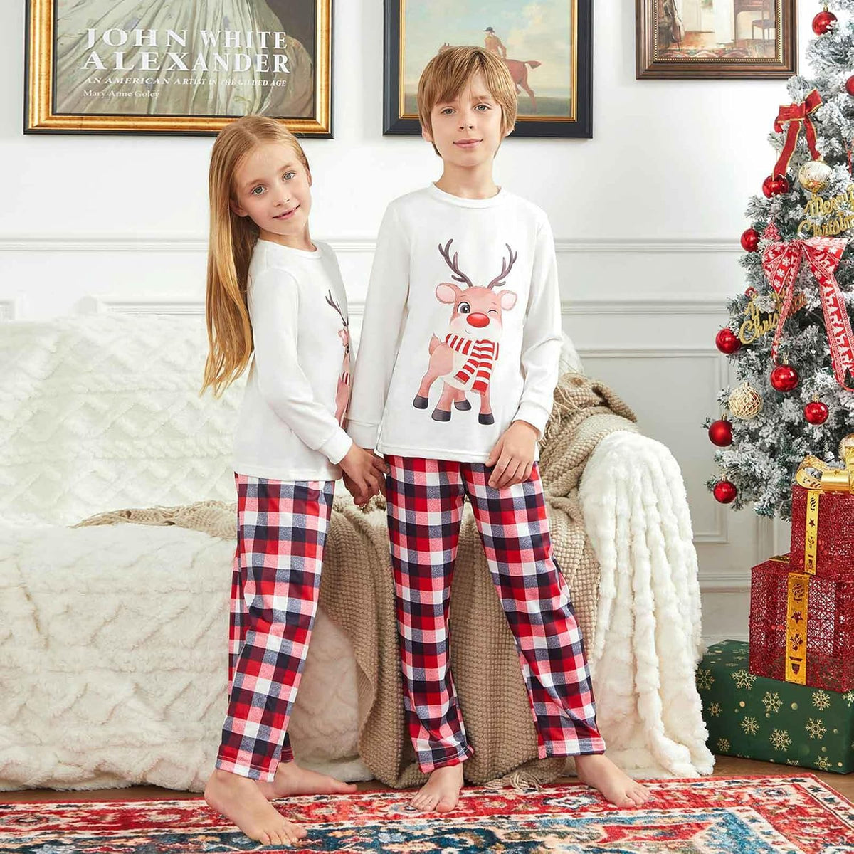 Matching Family Christmas Pajamas Set - Xmas Sleepwear PJs