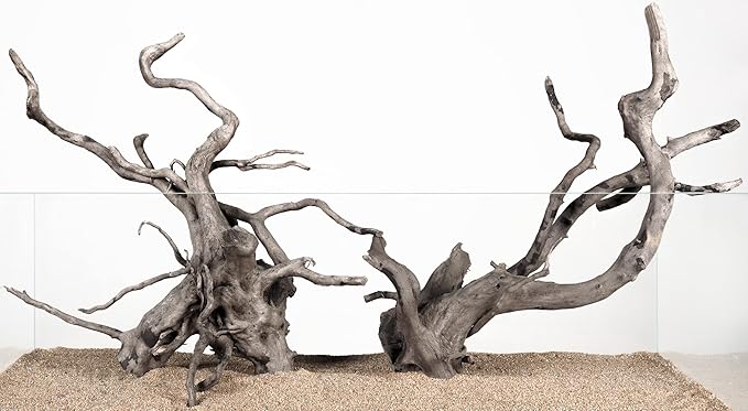 LANDEN Natural Spider Wood Aquarium Decorative Fish Tank Decorations, Driftwood Branches (12-16 Inch, XL) 4 Pcs