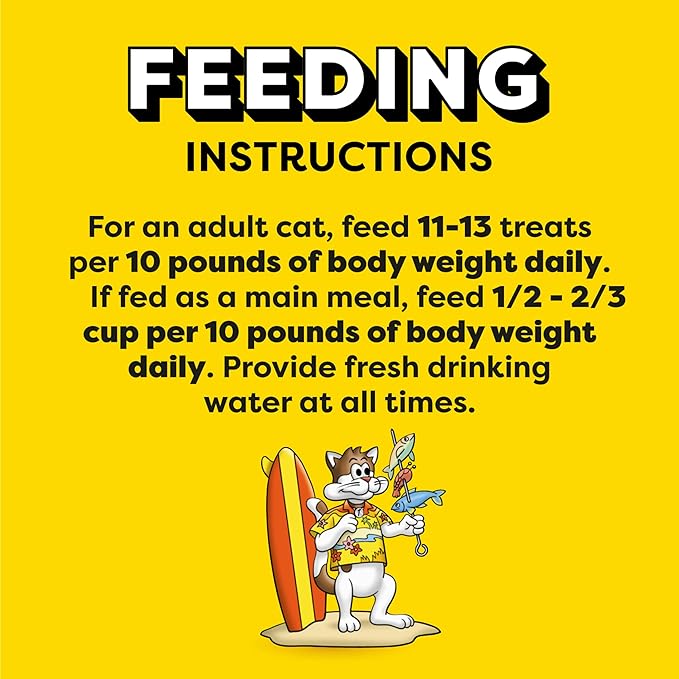 Temptations MixUps Surfer's Delight Flavor Crunchy and Soft Cat Treats, 30 oz. Tub