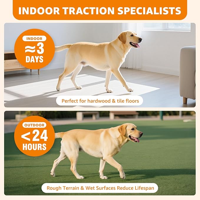 Paw Pads for Dogs Traction for Senior Dogs - Non Slip Sticky Dog Paw Grip Pads Covers, Anti-Slip Adhesive Dog Paw Pads for Slippery Hardwood Floors to Prevent Slipping While Walking Running