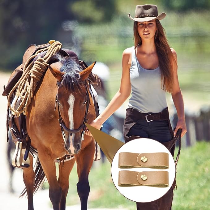 Chunful 6 Pcs Halter Breakaway Replacement Strap Breakaway Halter Replacement Straps Horse Leather