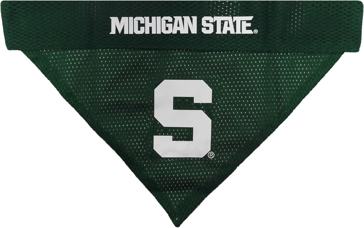 Pets First Collegiate Pet Accessories, Reversible Bandana, Michigan State Spartans Size XX-Large