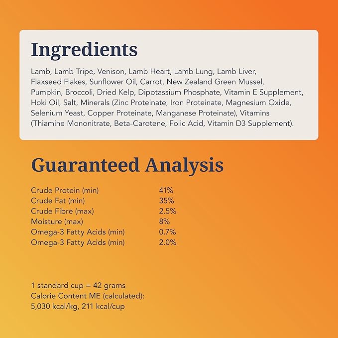 K9 Natural Lamb and Venison Freeze Dried Dog Food, High-Meat and Natural Complete Meal or Meal Toppers for Dogs, Grass-Fed Lamb and Venison from New Zealand, Grain-Free, GMO-Free, 4lb