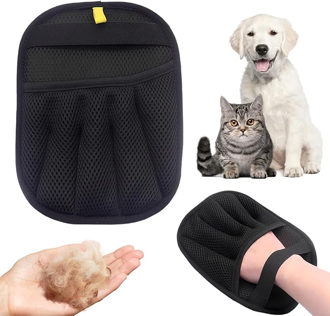 Pet Hair Removal Glove for Dogs Cats,Upgrade Electrostatic Pet Hair Remover Removal Gloves for Couch Clothes Carpet