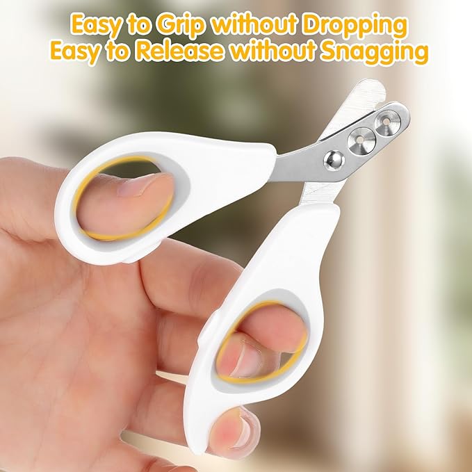 Cat Nail Clippers with Circular Cut Hole, Dogs Pets Nail Clippers & Trimmers Puppy Nails Clipper Cat Claw Trimmer with Safety Guard -Avoid Over Cutting Pet Nails Clipper for Novice Pet Families