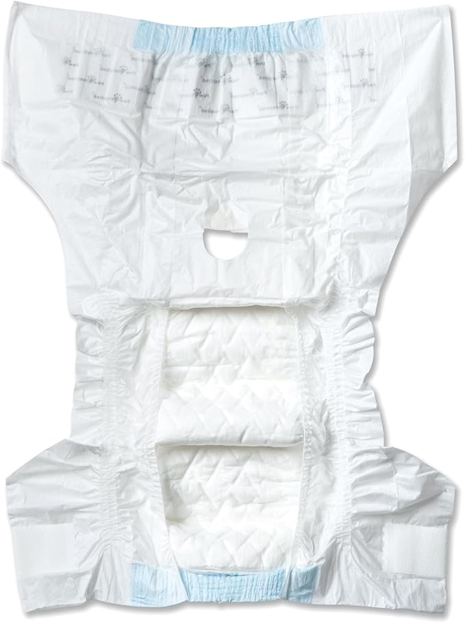 Paw Inspired Disposable Dog Diapers | Female Dog Diapers Ultra Protection | Diapers for Dogs in Heat, Excitable Urination, or Incontinence (12&144 Count) (Small (144 Count))