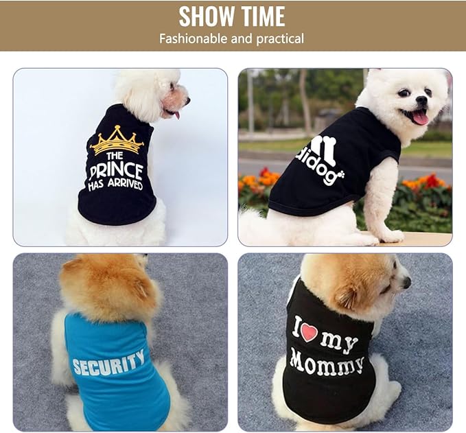 Custom Dog Shirt Pet T Shirts for Small Medium Large Dogs Customized Clothes with Image Logo Text Breathable Sleeveless Tank Top Personalized Outfits Puppy Apparel Yellow, M