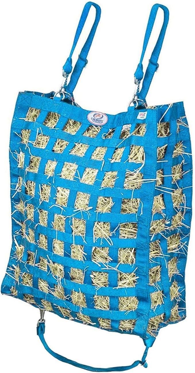 Derby Originals Superior Slow Feeder Horse Hay Bag with Super Tough Bottom and 1 Year Warranty