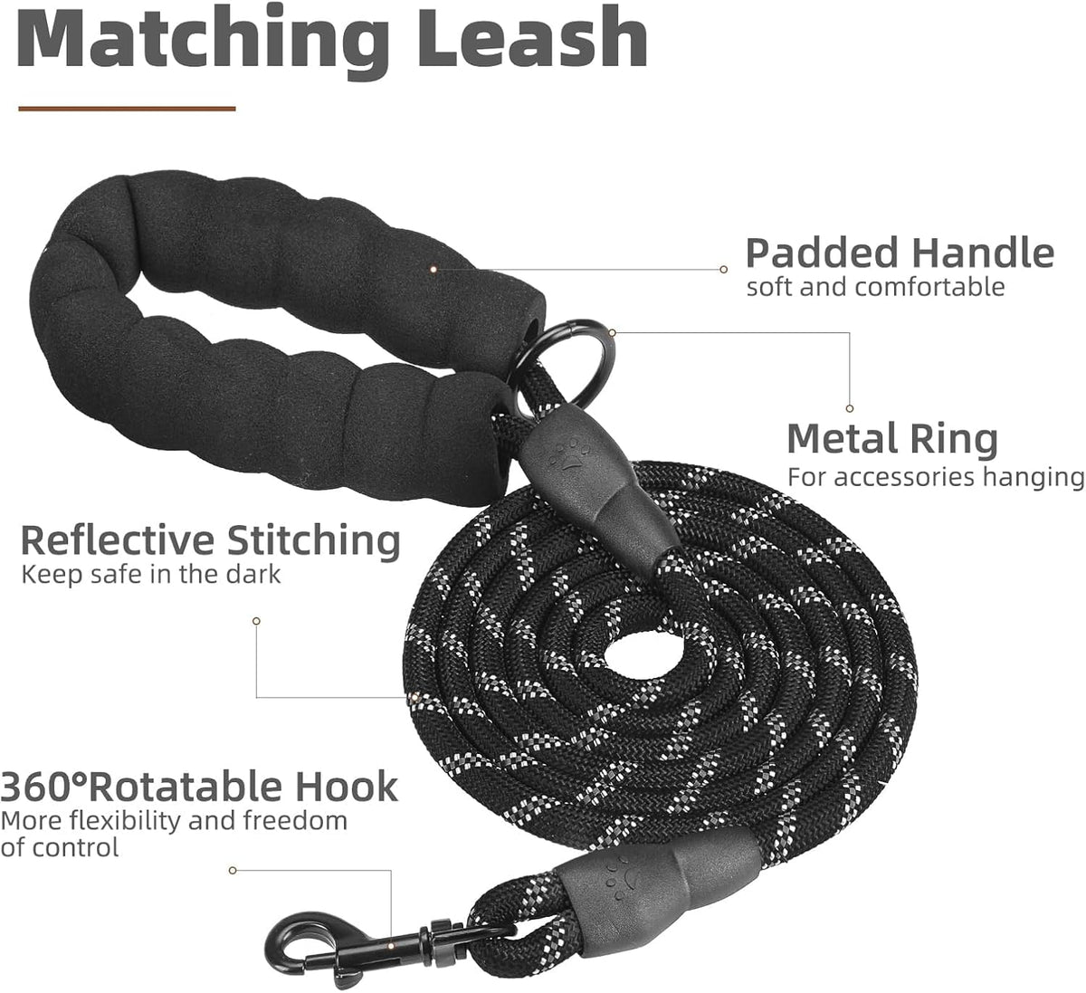 PUPTECK No Pull Dog Harness Small Sized, Adjustable Reflective Dog Harness with Handle Easy Control, Comfortable Soft Padded Pet Vest Harness for Small Dogs, Plaid Black M