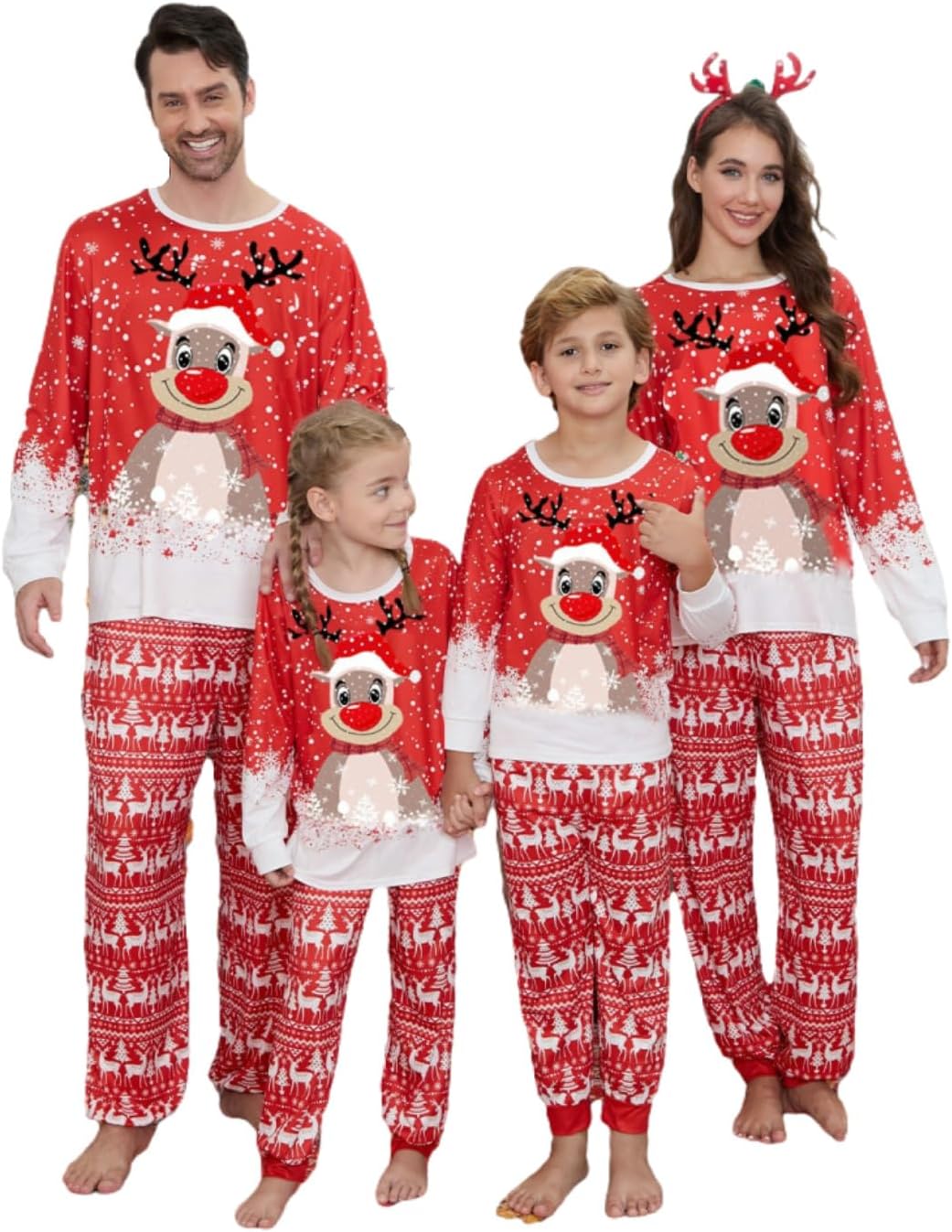 Matching Family Christmas Pajamas Set - Xmas Sleepwear PJs