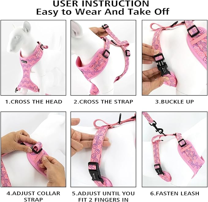 Dog Cat Harness and Leash Set, Puppia Soft Mesh Padded and Adjustable Puppy Vest Cute Dog Clothes Escape Proof Easy Walk Pet Accessories (Honeybee, XS (Neck 9"-11"; Chest 11"-13"))