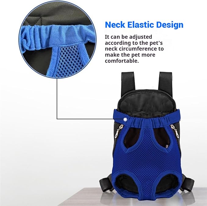 Portable Pet Carrier Backpack, Adjustable Pet Front Cat Dog Carrier Backpack Travel Bag for Small Medium Dogs Cats Puppies, Cat Backpack Carrier for Hiking Cycling (C, M)
