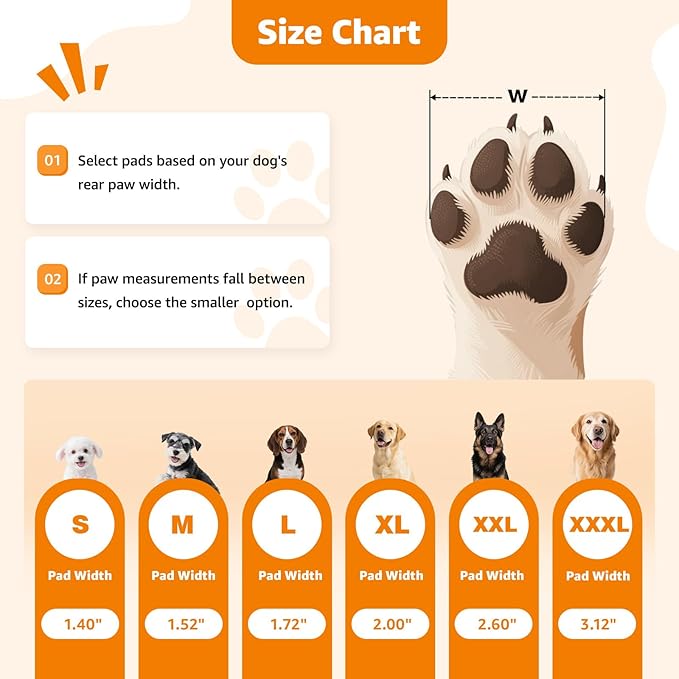 Paw Pads for Dogs Traction for Senior Dogs - Non Slip Sticky Dog Paw Grip Pads Covers, Anti-Slip Adhesive Dog Paw Pads for Slippery Hardwood Floors to Prevent Slipping While Walking Running