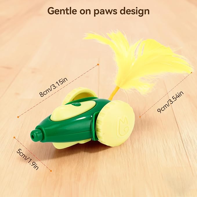 Migipaws cat Toy, Automatic Interactive Migicar Toy Like a Mouse, Intelligent Programme, Rechargeable Kitten Toy