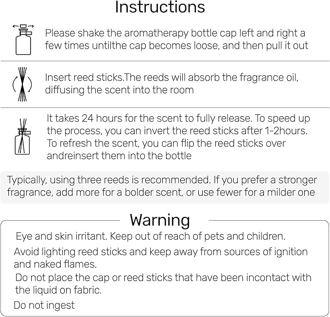 Reed Diffuser for Pet Odor Elimination, Lily of The Valley, Non-Toxic & Pet-Friendly Air Freshening, 6 Oz