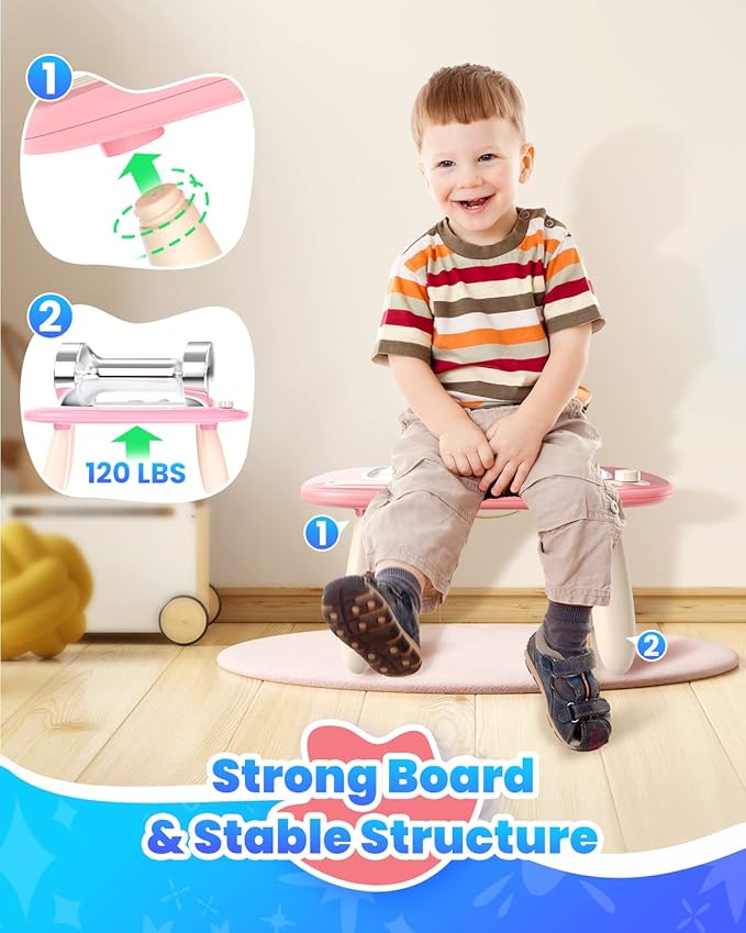 Magnetic Drawing Board, Toddler Girl Toys for 1-2 Year Old, Doodle Board Pad Learning and Educational Kids Toys for 1 2 3 Year Old Baby Girl Birthday Christmas GIF- Pink