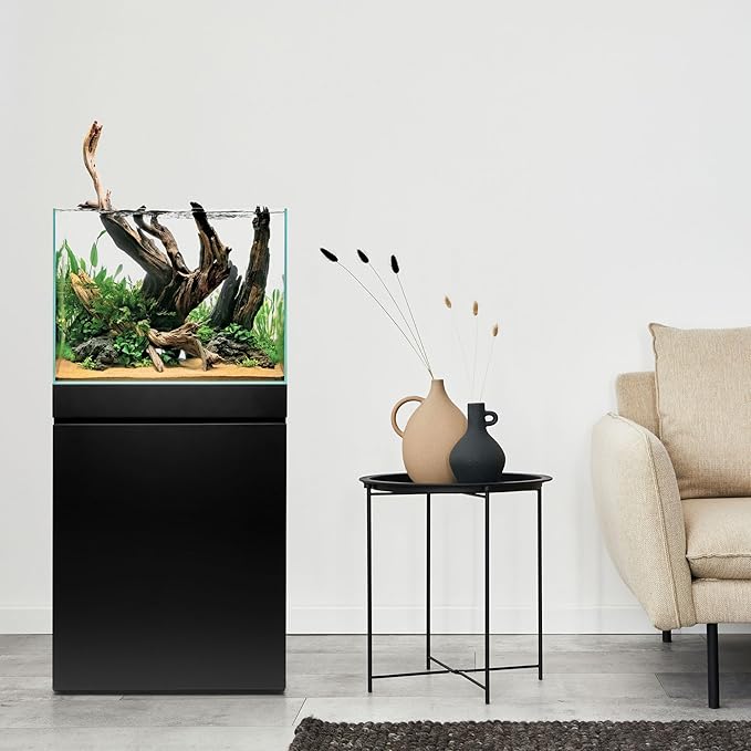 UNS Ultra Clear Rimless Tank - 25.6GAL | 97.2L - 23.62x14.17x17.71 | 60x36x45 CM, 6mm Glass Thickness, Leveling Mat Included - Low Iron, High Clarity Fish Tank w/ 45° Mitered Edge - [60T]