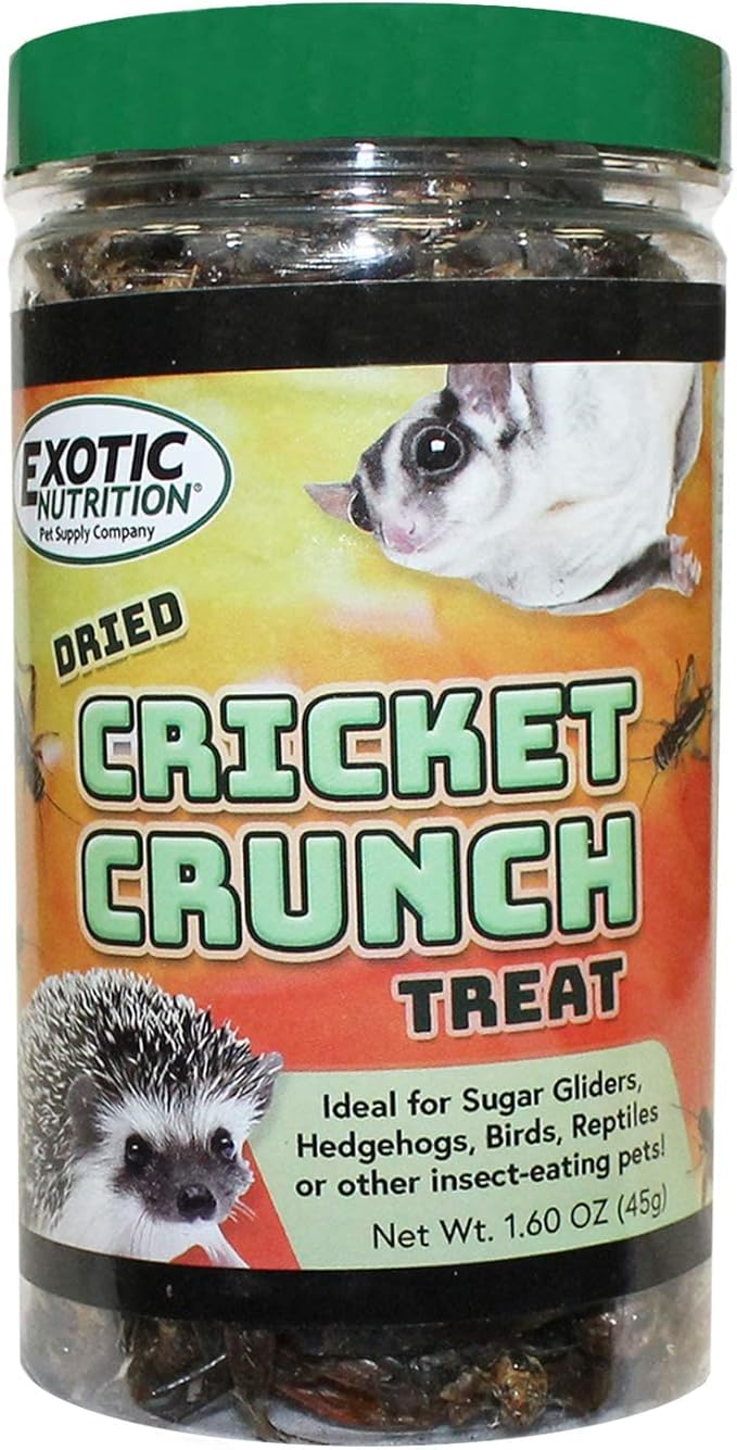 Exotic Nutrition Dried Insect 3 Pack - Crickets, Grasshoppers, Mealworms - for Sugar Gliders, Hedgehogs, Wild Birds, Chickens, Turtles, Tropical Fish, Reptiles…