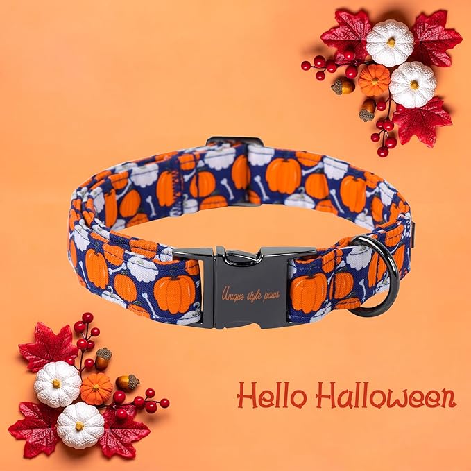 Unique style paws Dog Collar Metal Buckle Collar for Autumn Winter Christmas for Small Medium Large Boys Girls Dogs