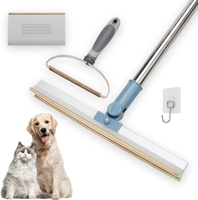 Pet Hair Remover, Dog Cat Hair Remover, Portable Carpet Scraper, Fuzz Rollers Hairball Shaver Brush for Carpets, Car Mat, Couch, Pet Bed, Furniture