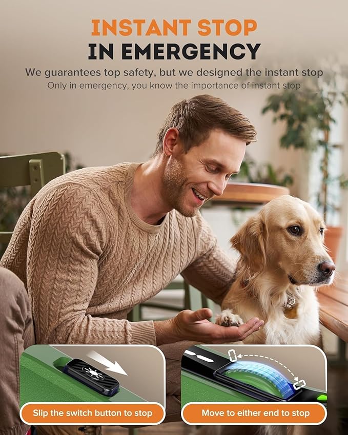 YABIFE 7-Speed Pet Nail Grinder with Light – Heavy Duty, Whisper Quiet Nail Trimmer for Dogs, Cats, Birds & Small Animals – Single-Handed Operation