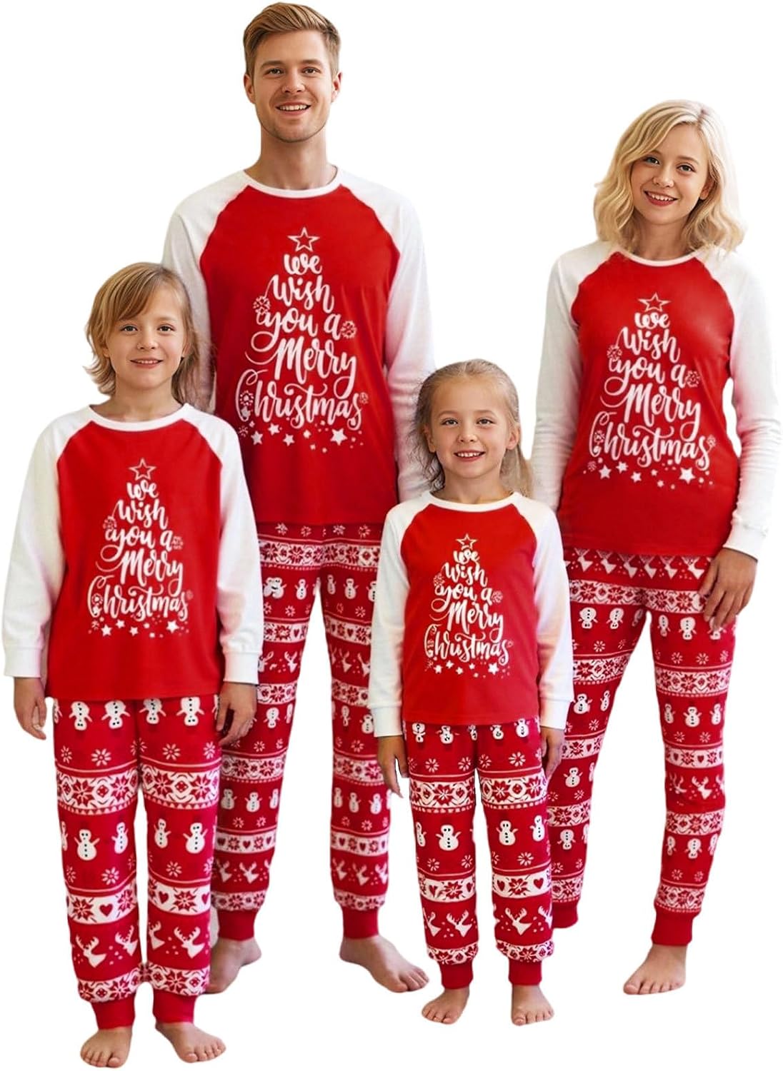Matching Family Christmas Pajamas Set - Xmas Sleepwear PJs